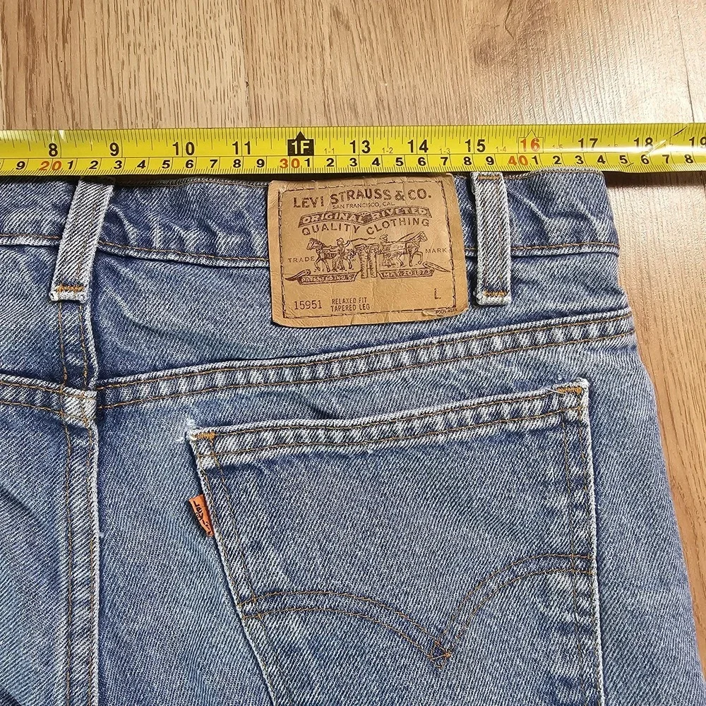 Vintage Levis 15951 Orange Tab Jeans Mens 36x34  Relaxed Fit Tapered‎ 90s 550